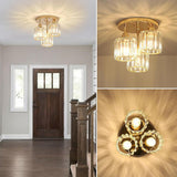 Fitting LED | Modern Glass Cylinder LED Ceiling Light Industrial Flush Mount Lamp