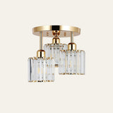 Fitting LED | Modern Glass Cylinder LED Ceiling Light Industrial Flush Mount Lamp