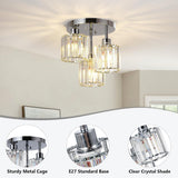 Fitting LED | Modern Glass Cylinder LED Ceiling Light Industrial Flush Mount Lamp