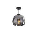 Fitting LED | Modern Glass Globe LED Ceiling Light Minimalist Flush Mount Lamp