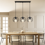 Fitting LED | Modern Glass Globe LED Pendant Light Multi Hanging Ceiling Lamp