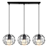 Fitting LED | Modern Glass Globe LED Pendant Light Multi Hanging Ceiling Lamp