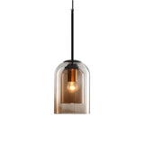 Fitting LED | Modern Glass LED Pendant Light Minimalist Hanging Ceiling Lamp