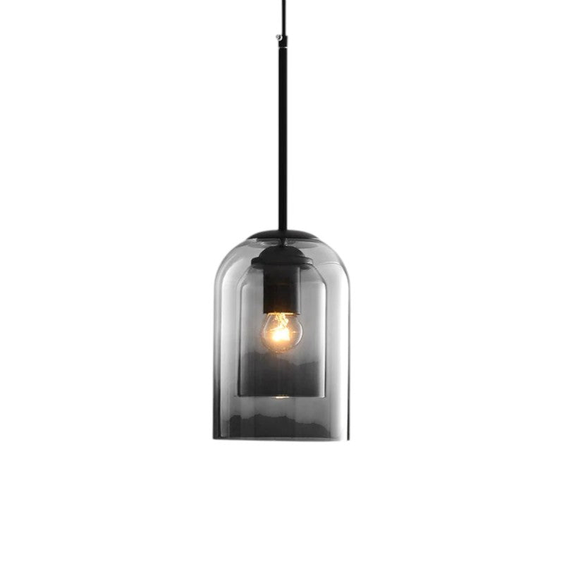 Fitting LED | Modern Glass LED Pendant Light Minimalist Hanging Ceiling Lamp