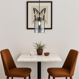 Fitting LED | Modern Glass LED Pendant Light Minimalist Hanging Ceiling Lamp