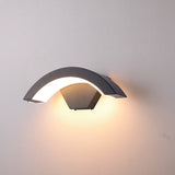 Fitting LED | Modern Half Moon LED Wall Light Waterproof Outdoor Facade Lamp