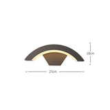 Fitting LED | Modern Half Moon LED Wall Light Waterproof Outdoor Facade Lamp