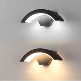 Fitting LED | Modern Half Moon LED Wall Light Waterproof Outdoor Facade Lamp