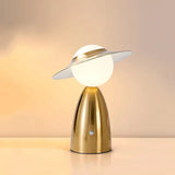 Fitting LED | Modern Hat Design LED Table Lamp Rechargeable Touch Dimmable