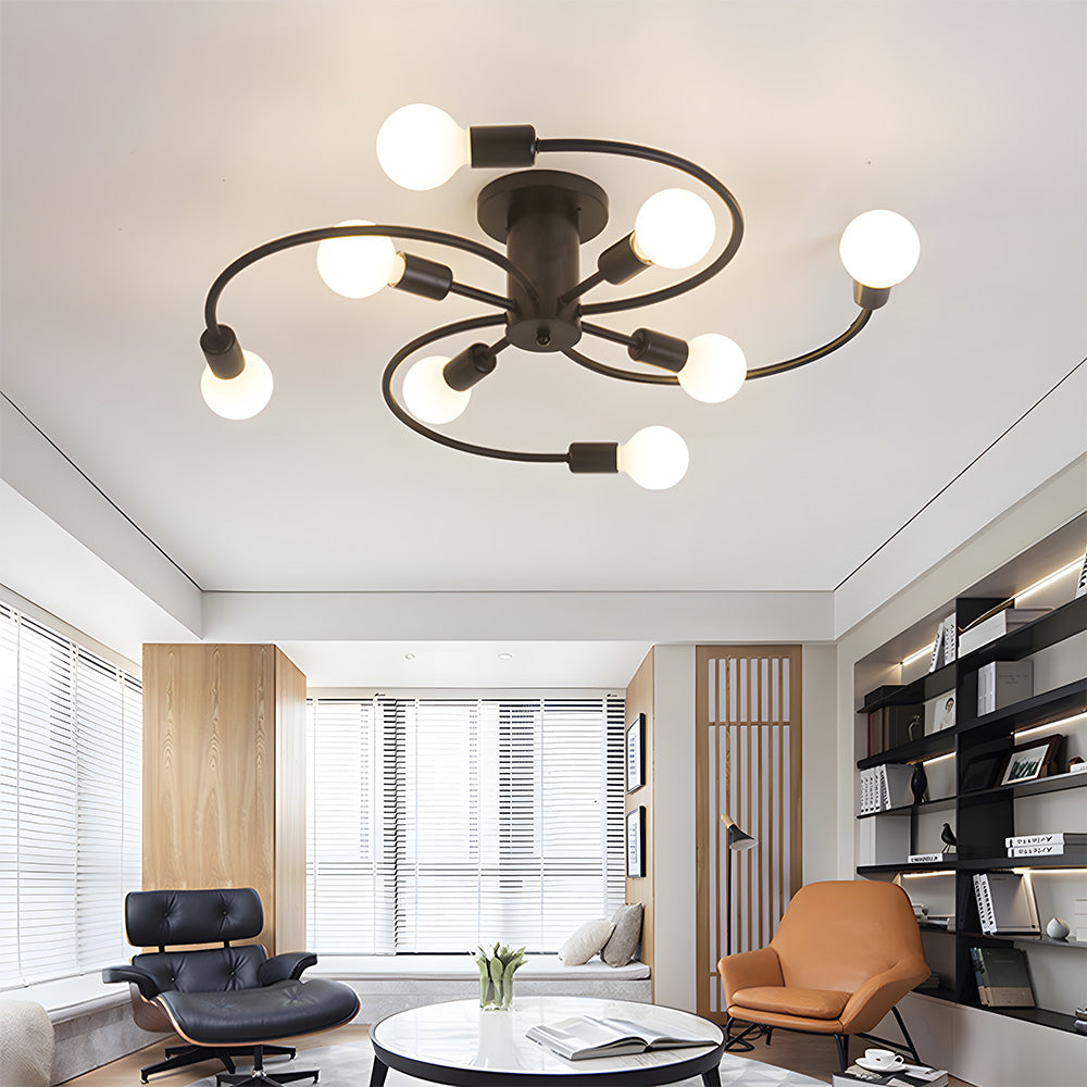 Fitting LED | Modern LED Ceiling Chandelier Multi Arm Decorative Ceiling Light