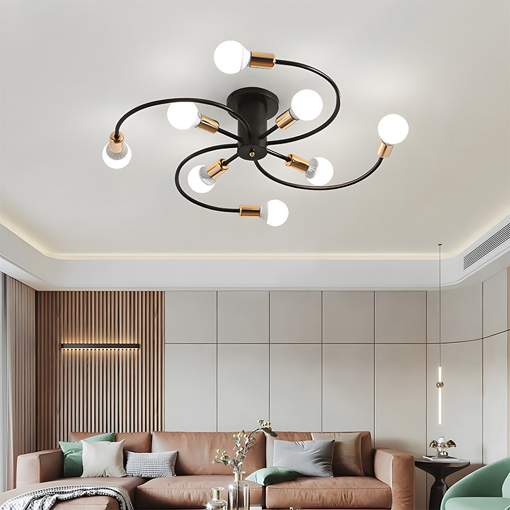 Fitting LED | Modern LED Ceiling Chandelier Multi Arm Decorative Ceiling Light