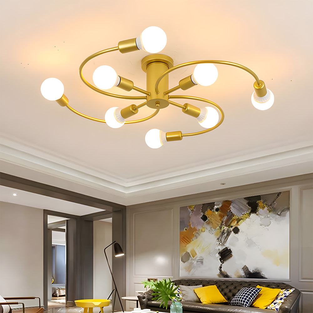 Fitting LED | Modern LED Ceiling Chandelier Multi Arm Decorative Ceiling Light