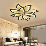 Fitting LED | Modern LED Flower Ceiling Light with Remote Control Dimmable Lighting