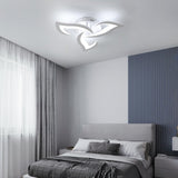 Fitting LED | Modern LED Flower Ceiling Light with Remote Control Dimmable Lighting