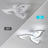 Fitting LED | Modern LED Flower Ceiling Light with Remote Control Dimmable Lighting