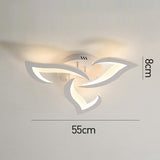Fitting LED | Modern LED Flower Ceiling Light with Remote Control Dimmable Lighting