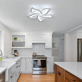 Fitting LED | Modern LED Flower Ceiling Light with Remote Control Dimmable Lighting