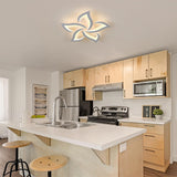 Fitting LED | Modern LED Flower Ceiling Light with Remote Control Dimmable Lighting