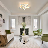 Fitting LED | Modern LED Flower Ceiling Light with Remote Control Dimmable Lighting