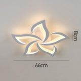 Fitting LED | Modern LED Flower Ceiling Light with Remote Control Dimmable Lighting
