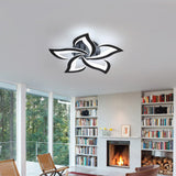 Fitting LED | Modern LED Flower Ceiling Light with Remote Control Dimmable Lighting