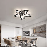 Fitting LED | Modern LED Flower Ceiling Light with Remote Control Dimmable Lighting