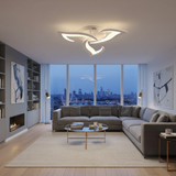 Fitting LED | Modern LED Flower Ceiling Light with Remote Control Dimmable Lighting