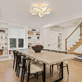 Fitting LED | Modern LED Flower Ceiling Light with Remote Control Dimmable Lighting