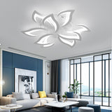 Fitting LED | Modern LED Flower Ceiling Light with Remote Control Dimmable Lighting