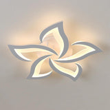Fitting LED | Modern LED Flower Ceiling Light with Remote Control Dimmable Lighting