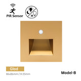 Fitting LED | Modern LED Stair Step Light with Motion Sensor for Wall Lighting