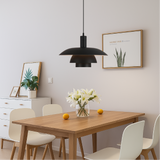 Fitting LED | Modern Layered Pendant Light for Stylish Dining and Kitchen Lighting