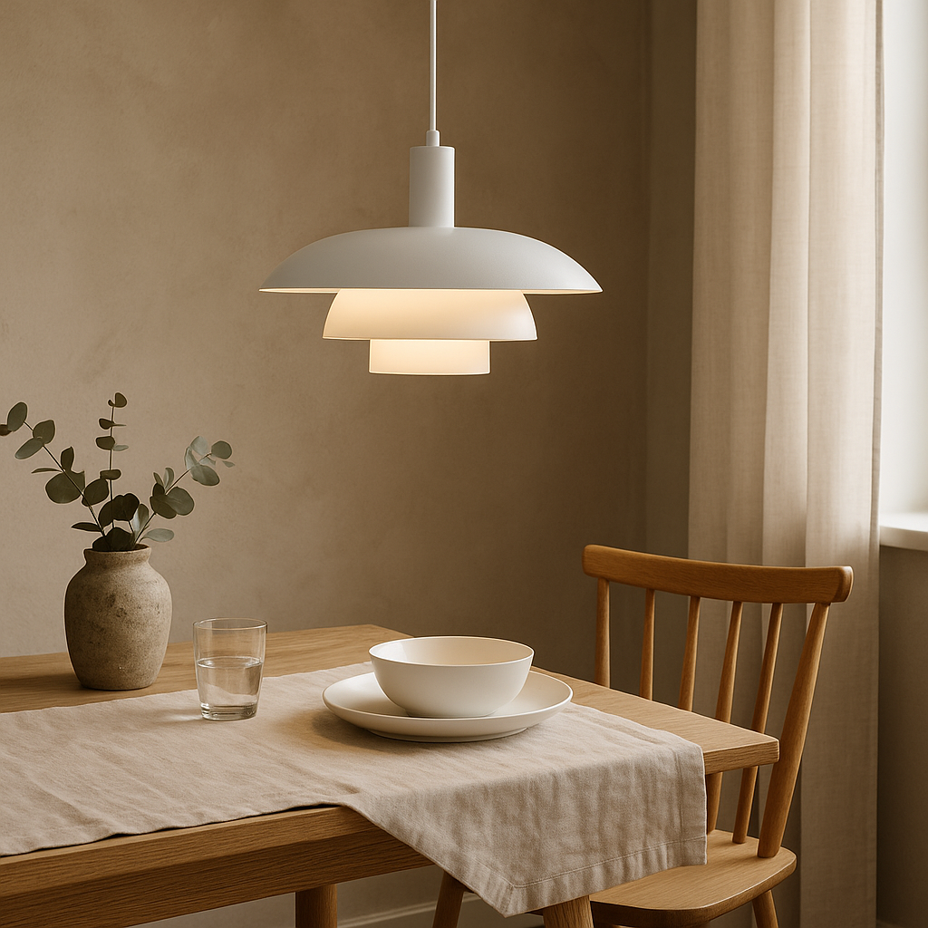 Fitting LED | Modern Layered Pendant Light for Stylish Dining and Kitchen Lighting