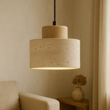 Fitting LED | Modern Linen Fabric LED Pendant Light Minimalist Hanging Lamp