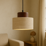 Fitting LED | Modern Linen Fabric LED Pendant Light Minimalist Hanging Lamp