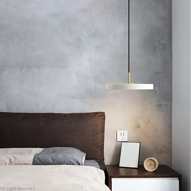 Fitting LED | Modern Minimalist LED Pendant Light Slim Hanging Ceiling Lamp