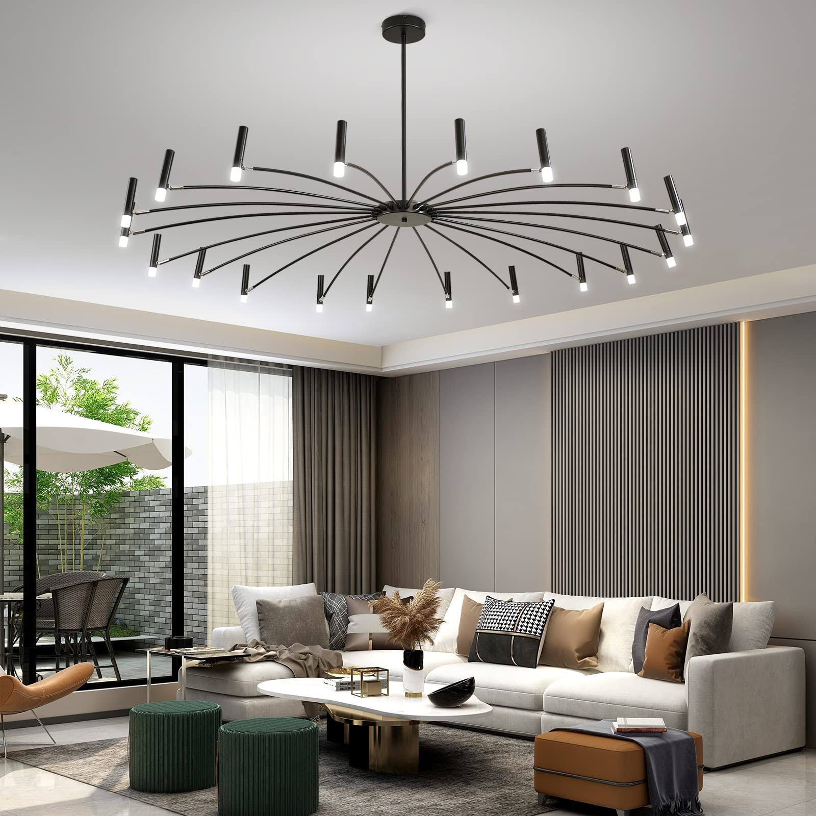 Fitting LED | Modern Multi Arm LED Ceiling Light Contemporary Chandelier Lamp