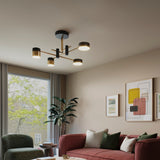 Fitting LED | Modern Multi Arm LED Ceiling Light Contemporary Chandelier Lamp