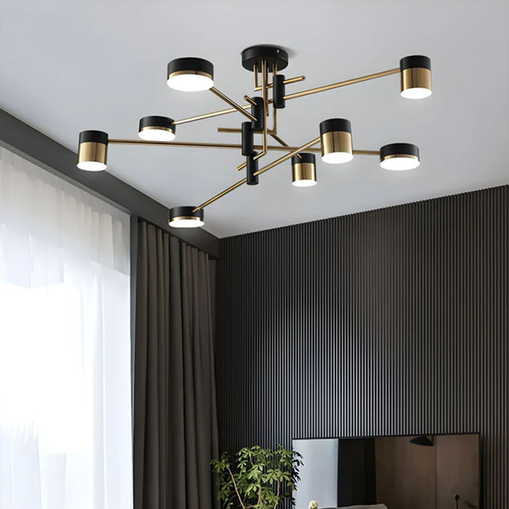 Fitting LED | Modern Multi Arm LED Ceiling Light Contemporary Chandelier Lamp
