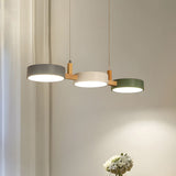 Fitting LED | Modern Multi Pendant Ceiling Light with Wooden Accent for Dining Spaces