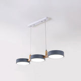 Fitting LED | Modern Multi Pendant Ceiling Light with Wooden Accent for Dining Spaces