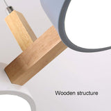 Fitting LED | Modern Multi Pendant Ceiling Light with Wooden Accent for Dining Spaces