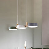Fitting LED | Modern Multi Pendant Ceiling Light with Wooden Accent for Dining Spaces