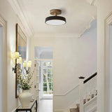 Fitting LED | Modern Nordic LED Ceiling Light Wooden Flush Mount Lamp