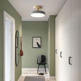 Fitting LED | Modern Nordic LED Ceiling Light Wooden Flush Mount Lamp