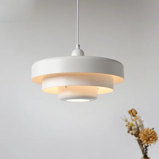 Fitting LED | Modern Nordic LED Pendant Light Colorful Layered Hanging Lamp