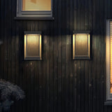 Fitting LED | Modern Outdoor LED Wall Lantern Waterproof Rectangular Facade Light