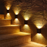 Fitting LED | Modern Outdoor LED Wall Light Waterproof Up Down Cube Lamp