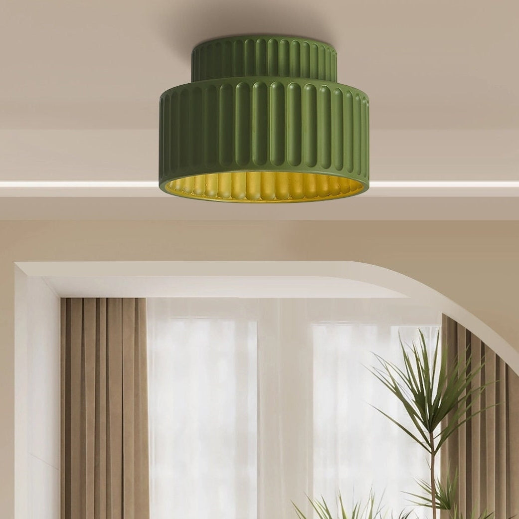 Fitting LED | Modern Pleated LED Ceiling Light Scandinavian Flush Mount Lamp