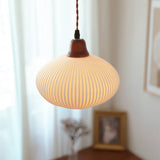 Fitting LED | Modern Pleated LED Pendant Light Scandinavian Hanging Lamp